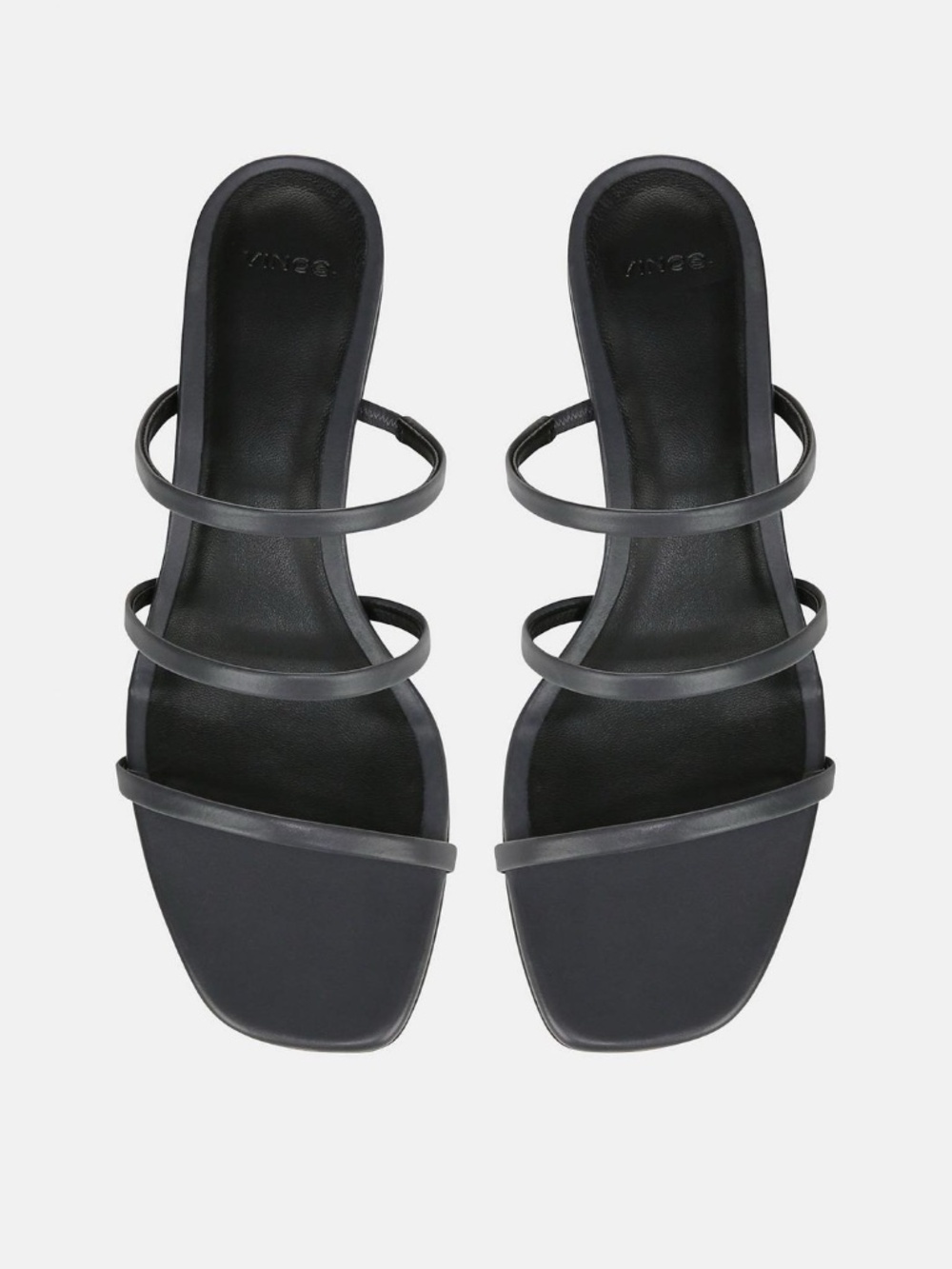 New Vince Palm Springs Leather Heeled Sandal In Iris Slate Sz 7.5 - Picture 3 of 14